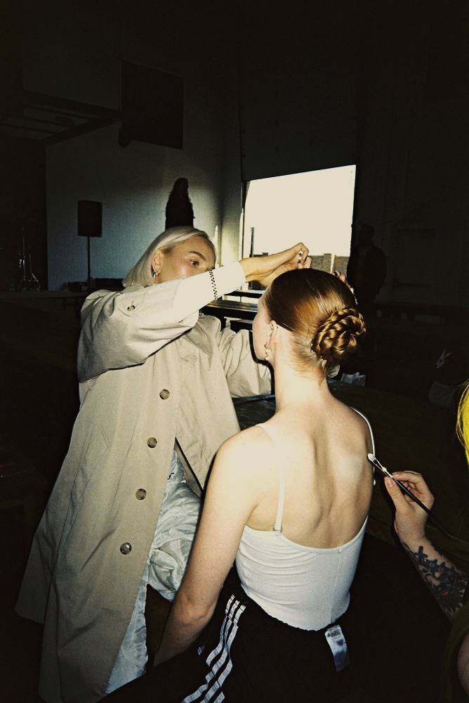 Backstage at Dinner and a Show, shot on 35mm