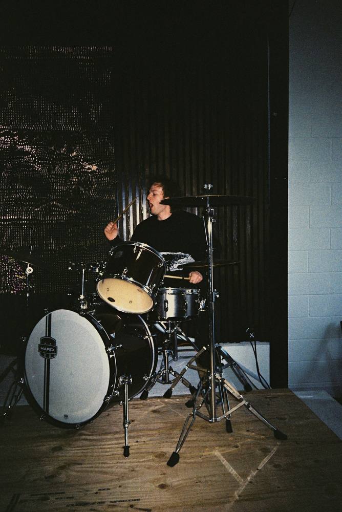 Backstage at Dinner and a Show, shot on 35mm